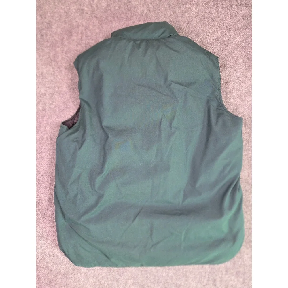 Vintage Cabela's Goose Down Puffer Vest Mens Large Green Insulated Outdoor